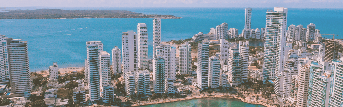 Picture of Colombian city: modern, elegant, vibrant.