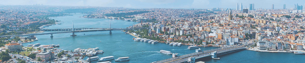 View of Istanbul: Bosphor.